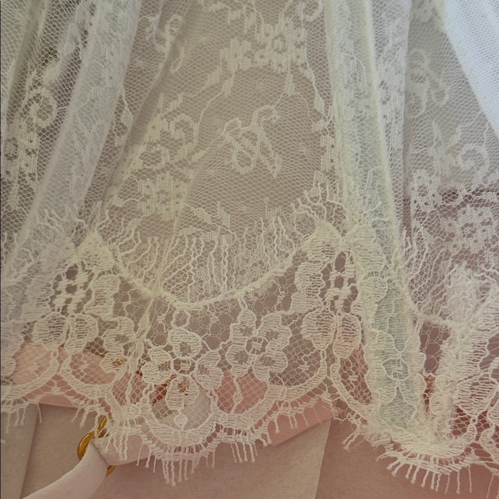 NWT Agent Provocateur Clarissa Basque White Lace Corset Size 34DD - Picture 8 of 11